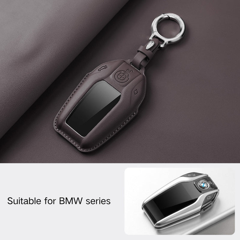 Load image into Gallery viewer, BMW Leather Car Key Fob Case Cover For 1, 2, 3, 5, 7 Series, X1, X3, X5, X6, X7, ix1, ix40, ix50, i8 - i-Station Mobile Phone & Electronic Device Repair and Accessories
