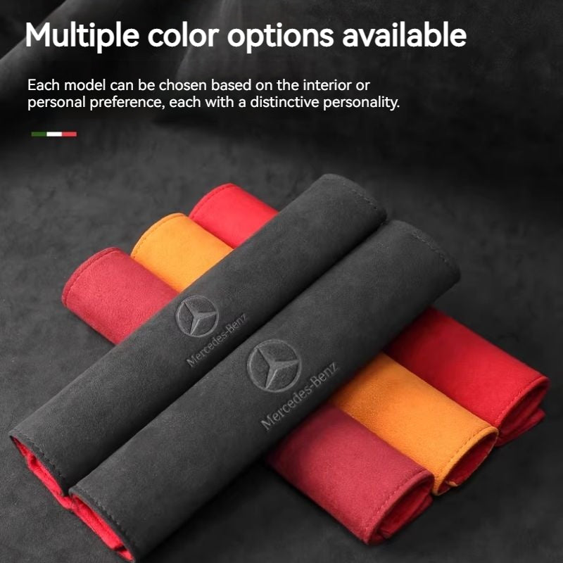 Load image into Gallery viewer, Mercedes-Benz Car Interior Accessory Suede Seat Belt Shoulder Pad for GLC, GLB, GLA, AMG, C-Class