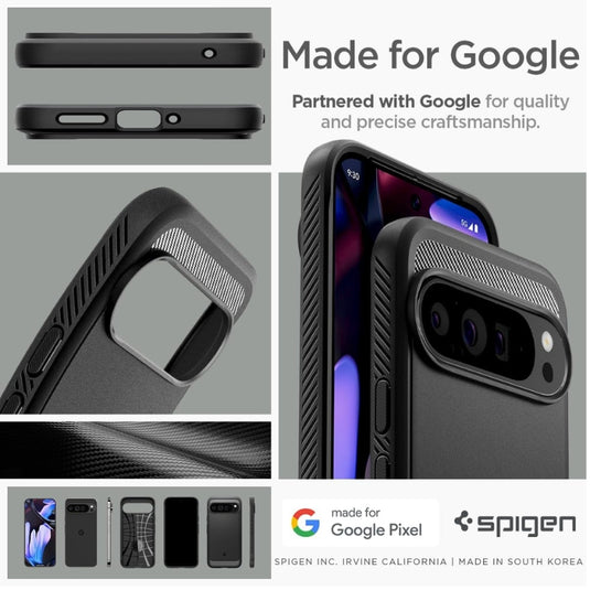 Google Pixel 9 Pro XL - Airbag-Like Corners Air Cushion Bumper Protective Technology, Slim Lightweight Soft TPU Raised Edge Protection Non-Slip Grip Cover Heavy Duty Series Case - i-Station Mobile Phone & Electronic Device Repair and Accessories