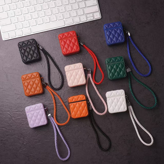 Apple Airpods 3 - Diamond-Patterned Lambskin Case - i-Station Mobile Phone & Electronic Device Repair and Accessories