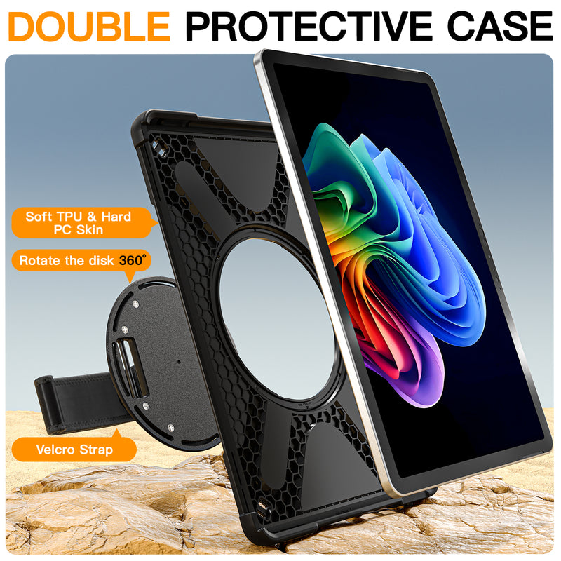 Load image into Gallery viewer, Microsoft Surface Pro 12 (2025) - Heavy Duty 360 Degree Rotate Stand Hand Strap Case With Shoulder Strap - i-Station Mobile Phone & Electronic Device Repair and Accessories