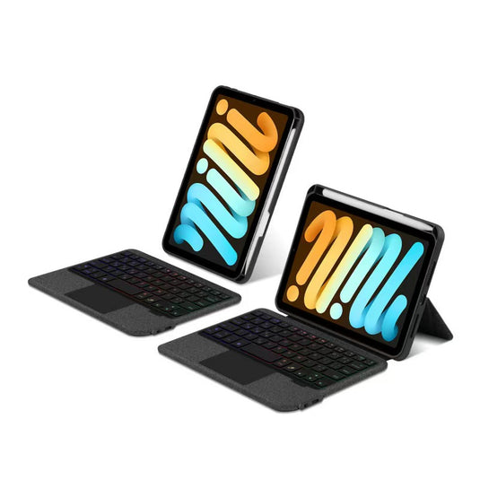 Apple iPad Mini 6/7 8.3'' 6/7th Gen (2021/2024) Smart Wireless Trackpad Keyboard Flip Case With Backlit - i-Station Mobile Phone & Electronic Device Repair and Accessories