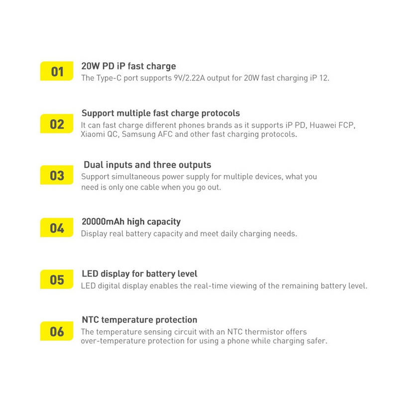 Load image into Gallery viewer, Baseus Bipow Fast Charging Power Bank 20000mAh 20W (Overseas Edition) PPBD050501-Black - i-Station Mobile Phone & Electronic Device Repair and Accessories