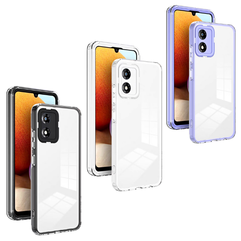 Load image into Gallery viewer, Motorola Moto E22/E22i Airbag Shockproof 3-in-1 Transparent Silicone Hard Essentials Series Case - i-Station Mobile Phone & Electronic Device Repair and Accessories