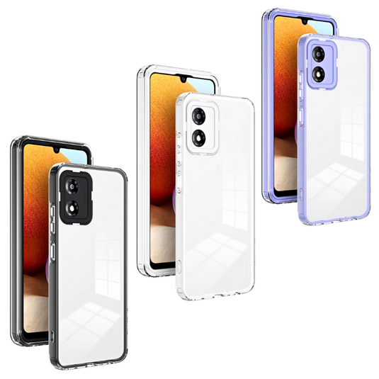 Motorola Moto E22/E22i Airbag Shockproof 3-in-1 Transparent Silicone Hard Essentials Series Case - i-Station Mobile Phone & Electronic Device Repair and Accessories