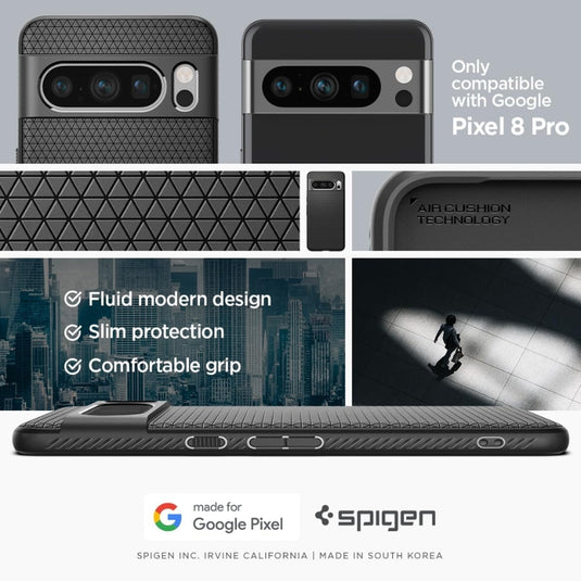 Google Pixel 8 Pro - Shockproof Air Cushion Form Fitted Slim Lightweight Soft TPU Cover Essentials Series Case - i-Station Mobile Phone & Electronic Device Repair and Accessories