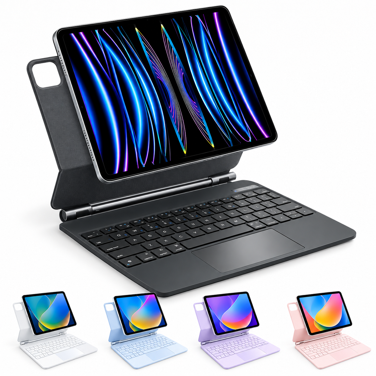 Apple iPad Magic Smart Floating Keyboard Case Multi-Touch Trackpad Magnetic Bluetooth Wireless Slim Protective Cover - i-Station Mobile Phone & Electronic Device Repair and Accessories