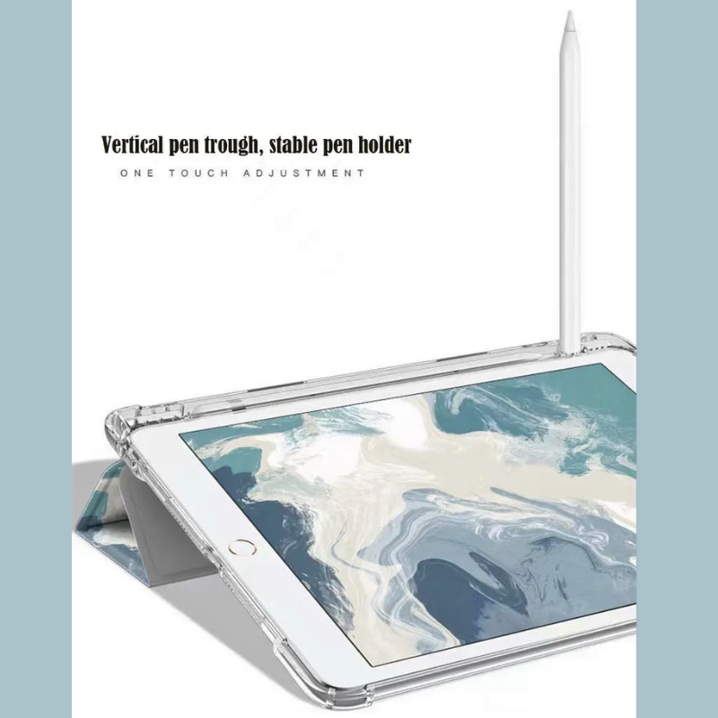 Load image into Gallery viewer, Apple iPad Pro 11-inch 1st/2nd/3rd/4th Gen (2018/2020/2021/2022) Ink Style Transparent Flip Case With Pen Slot - i-Station Mobile Phone & Electronic Device Repair and Accessories