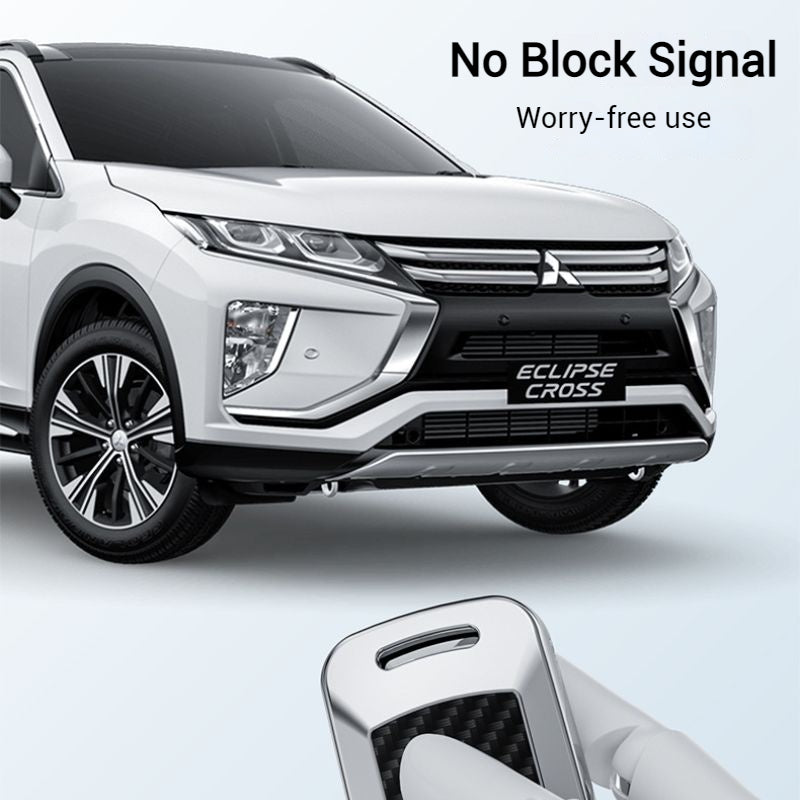 Load image into Gallery viewer, Mitsubishi Zinc Alloy + Carbon Fiber Texture Car Key Fob Case Cover For Outlander, Eclipse Cross, ASX, Pajero, Pajero Sport, Lancer EX - i-Station Mobile Phone & Electronic Device Repair and Accessories