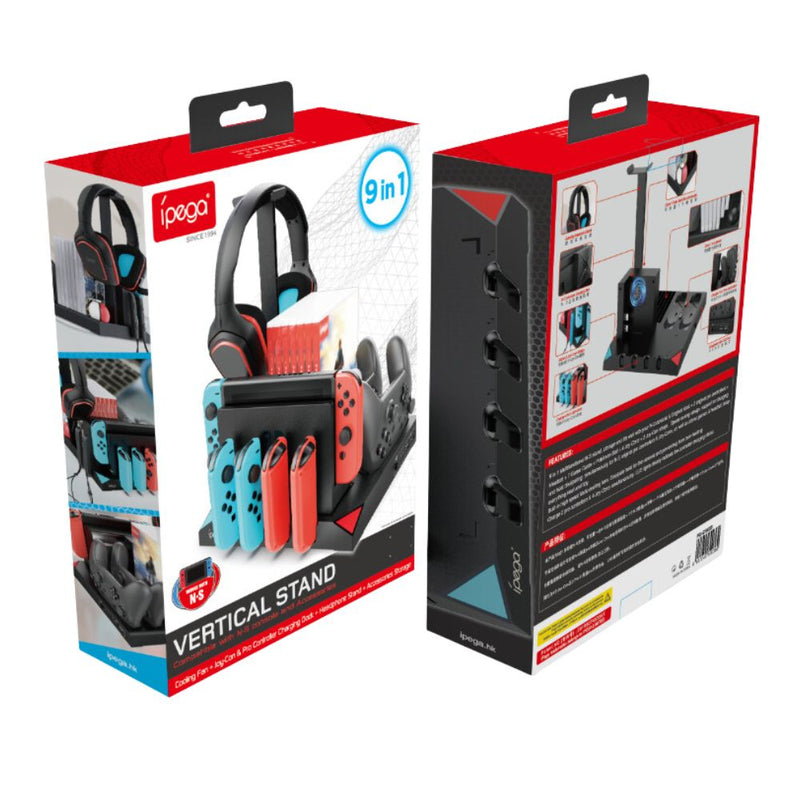 Load image into Gallery viewer, Nintendo Switch Joy-Con 9 in 1 Multi-function Vertical Game Controller Charging Station Dock  with Headset/Game Card Stand - Polar Tech Australia