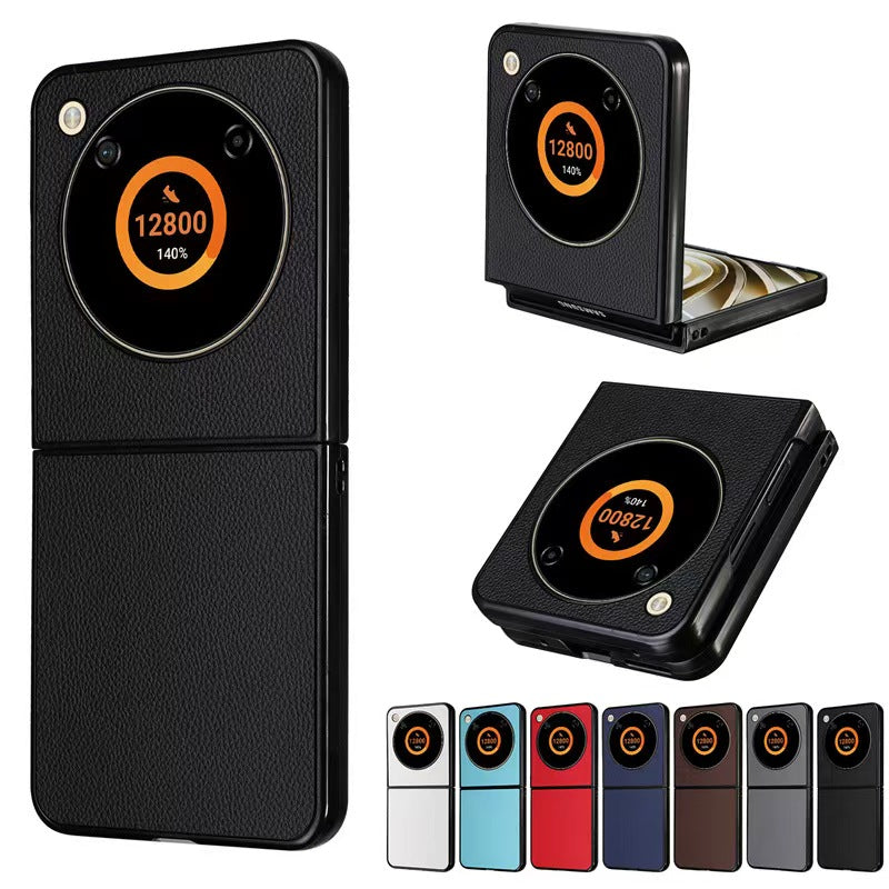 Load image into Gallery viewer, ZTE Nubia Flip Minimalist Shockproof Flip Genuine Leather Case - i-Station Mobile Phone & Electronic Device Repair and Accessories