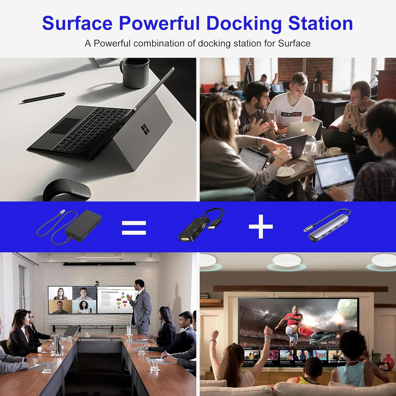 Load image into Gallery viewer, Microsoft Surface Pro & Surface Laptop - Compatible Microsoft Surface Dock 11-in-1 USB C Docking Station, Dual Monitor Support, 4K HDMI+VGA - i-Station Mobile Phone & Electronic Device Repair and Accessories