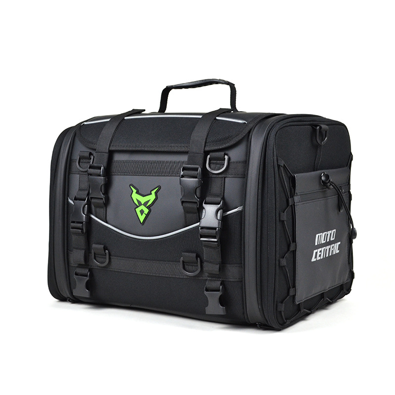 Load image into Gallery viewer, MOTOCENTRIC Motorcycle Rear Seat Bag 35L – Waterproof, Large Capacity, Multi-Functional Travel Bag (Expandable up to 50L)