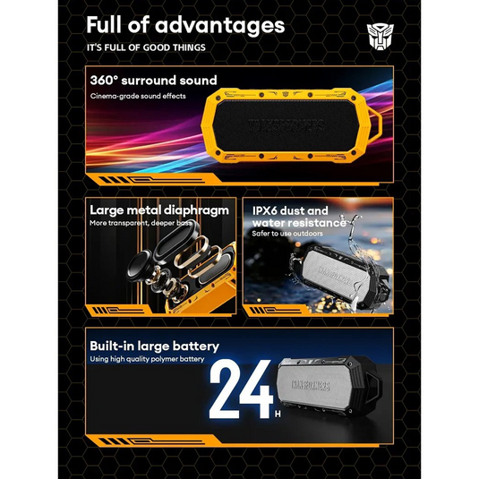Transformers TF-Y10 Wireless Speaker - i-Station Mobile Phone & Electronic Device Repair and Accessories