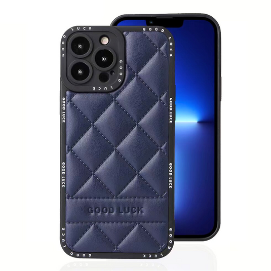 Apple iPhone 12/Pro/Pro Max Diamond Pattern Full-Body Shockproof Leather Phone Case - i-Station Mobile Phone & Electronic Device Repair and Accessories