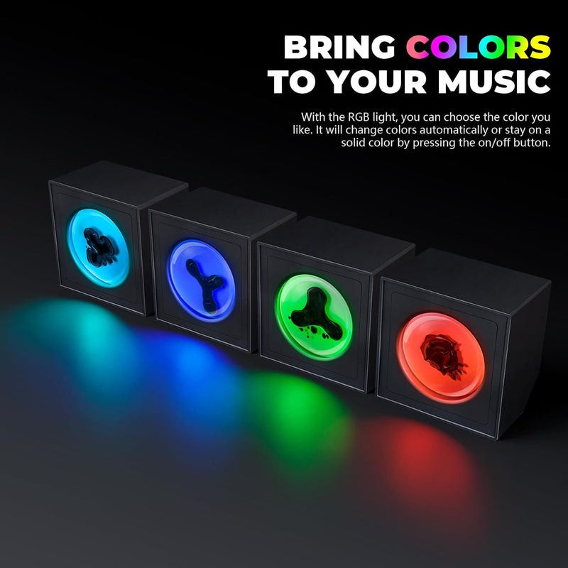 Load image into Gallery viewer, Ferrofluid Music Visualizer, Dancing Sound Sensitive,Ferrofluid Speaker Music Mate, Decorative RGB Light Ferrofluid Display Desk Toy for Table, Bedroom, Office, Study, Science Gift - i-Station Mobile Phone & Electronic Device Repair and Accessories