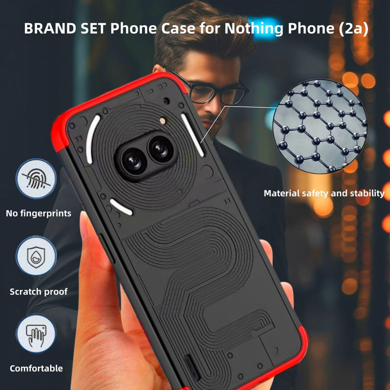 Load image into Gallery viewer, Nothing Phone (2a)/(2a) Plus - Shockproof Matte PC Silky Ultra Slim Fit Scratch With 2PC Tempered Glass Screen Protector - i-Station Mobile Phone & Electronic Device Repair and Accessories