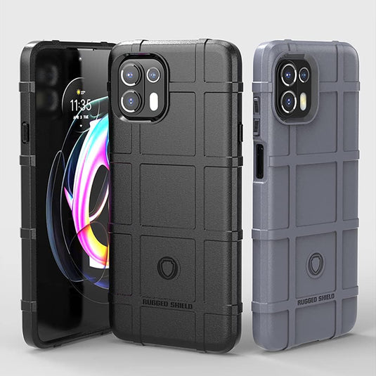 Motorola Moto Edge 20 Fusion/Edge 20 Lite - Shield Shockproof Rugged Heavy Duty Case With 2PC 9H Glass Screen Protector - i-Station Mobile Phone & Electronic Device Repair and Accessories