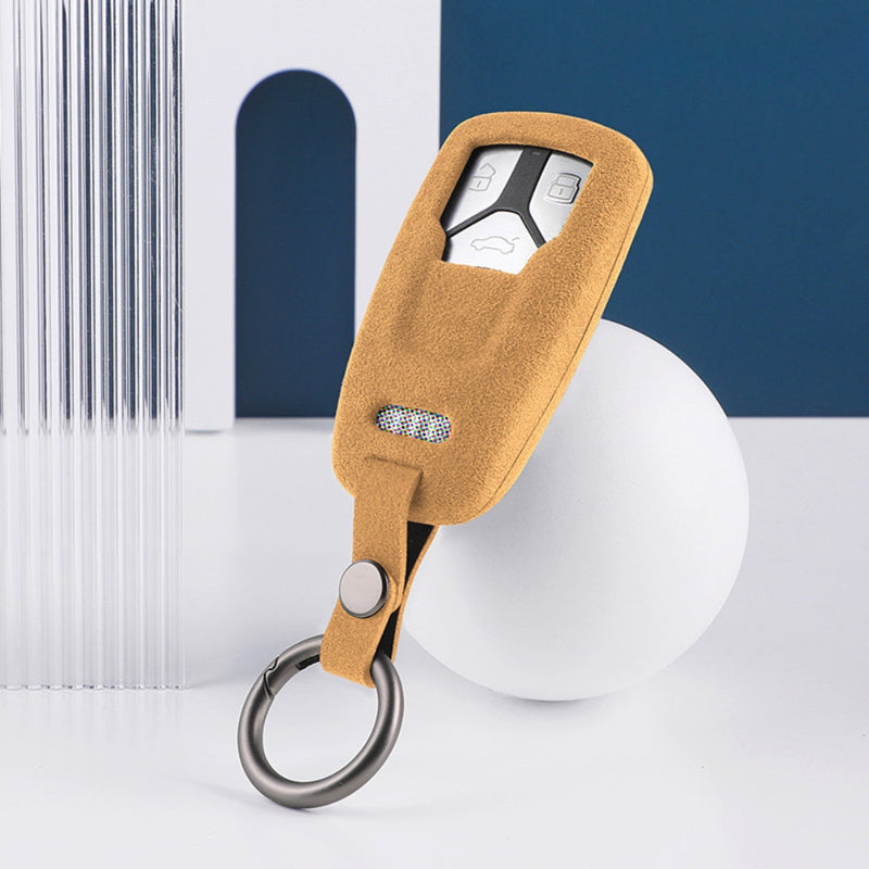 Load image into Gallery viewer, Audi Alcantara Remote Car Key Fob Case Cover For A4, A5, A6, Q5, Q7, S4, S5, S7 - i-Station Mobile Phone & Electronic Device Repair and Accessories