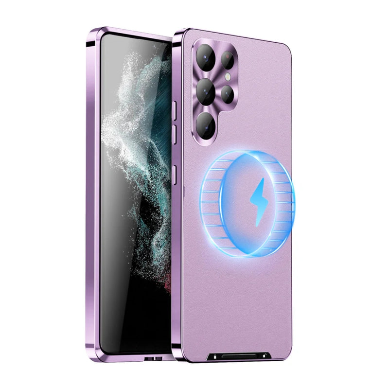 Load image into Gallery viewer, Samsung Galaxy S24 Ultra 5G(SM-S928) - Metal Frame Shockproof Micro Matte Magnetic Protective Case - i-Station Mobile Phone & Electronic Device Repair and Accessories