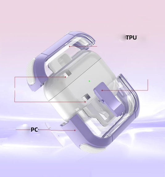 Apple AirPods Pro 1/2 -  Clear PC TPU Hard Silicone Case Custom Switch Magnetic Open Shockproof Charging Cover Case - i-Station Mobile Phone & Electronic Device Repair and Accessories