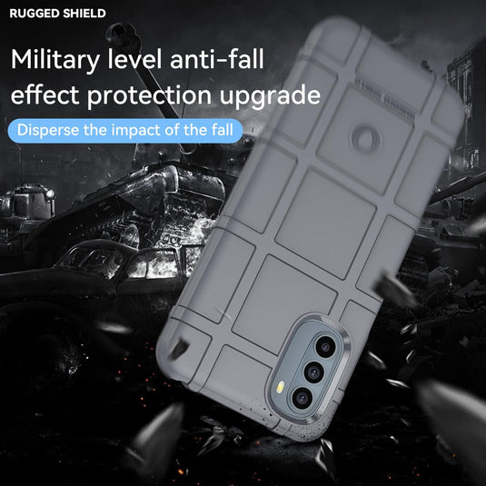 Motorola Moto G31 - Shield Shockproof Rugged Heavy Duty Case With 2PC Tempered Glass Screen Protector - i-Station Mobile Phone & Electronic Device Repair and Accessories