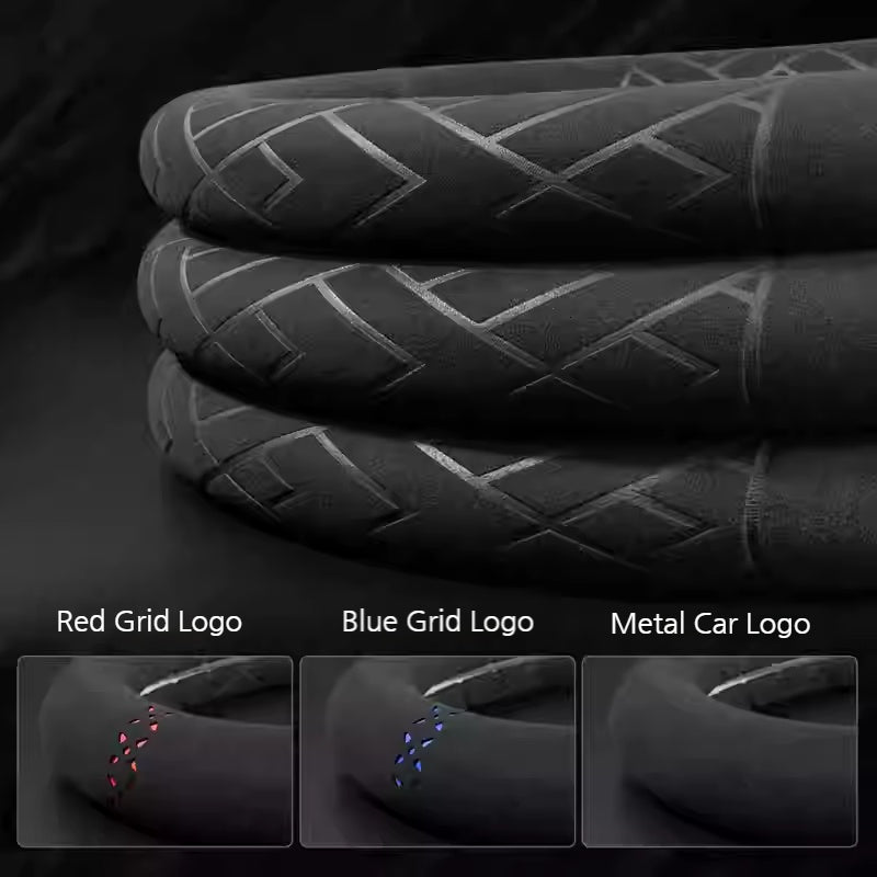 Load image into Gallery viewer, Mitsubishi Suede Anti-Slip Steering Wheel Cover for Outlander, Pajero, ASX, Eclipse Cross, Lancer, Galant & Lancer Evolution - i-Station Mobile Phone & Electronic Device Repair and Accessories