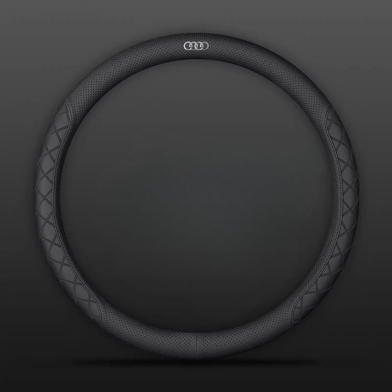 Load image into Gallery viewer, Audi PU Leather Steering Wheel Cover with Heat-Pressed Embossed Texture For A5, A6, A7, A8L, Q2L, Q3, Q4, Q5L, Q7, Q8