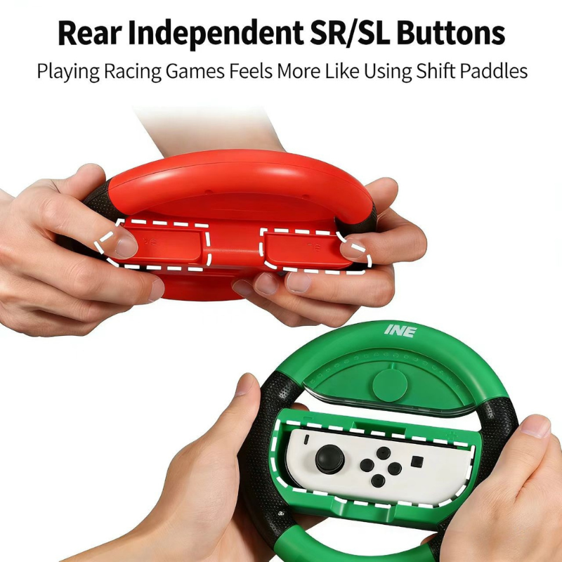 Load image into Gallery viewer, Nintendo Switch/Switch OLED - IINE Mario Steering Wheel Grips (1 Pair)
