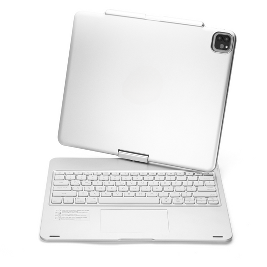 Apple iPad Pro 13-inch M4 (2024) 360° Rotating Wireless Touchpad Keyboard Flip Cover Case - i-Station Mobile Phone & Electronic Device Repair and Accessories