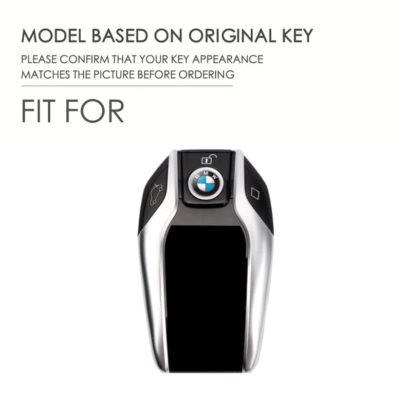Load image into Gallery viewer, BMW Metal Shell & Soft Silicone Full Protection Car Key Fob Case Cover For 5, 6, 7 Series, X3, X5, X6, X7 - i-Station Mobile Phone & Electronic Device Repair and Accessories