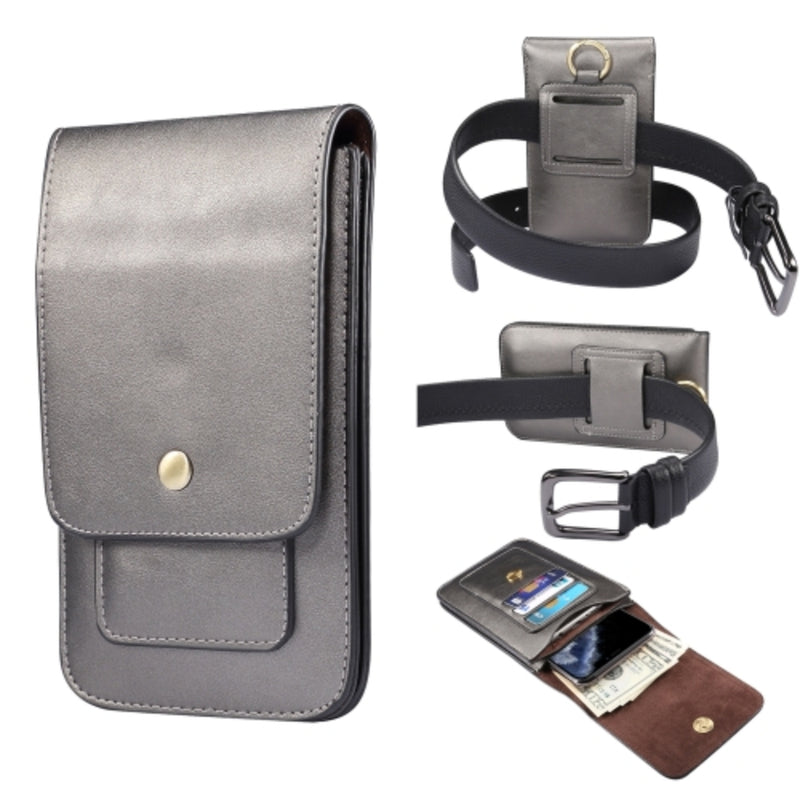 Load image into Gallery viewer, Lambskin Texture Men Universal Google Pixel Phone Double Lattice Waist Bag Leather Case - i-Station Mobile Phone & Electronic Device Repair and Accessories