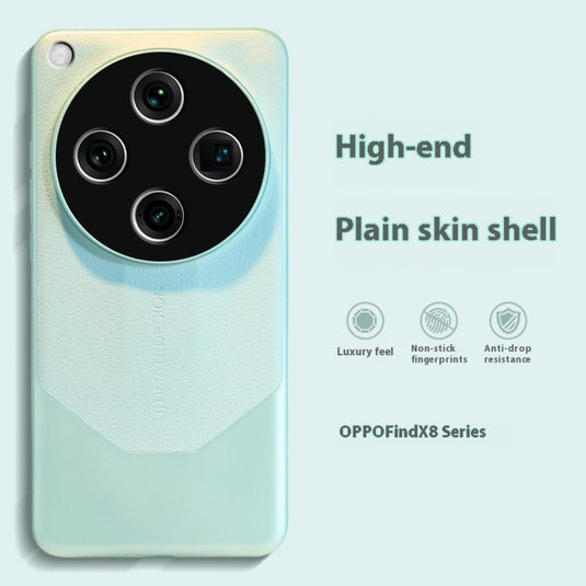 OPPO Find X8 Pro - Matte Leather Full Cover Shockproof Protective Case - i-Station Mobile Phone & Electronic Device Repair and Accessories