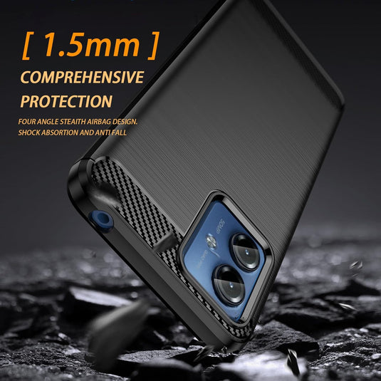 Motorola Moto G13/G14 - Shield Shockproof Rugged Heavy Duty Case With 2PC 9H Glass Screen Protector - i-Station Mobile Phone & Electronic Device Repair and Accessories