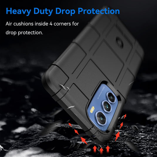 Motorola Moto Edge 30 - Shield Shockproof Rugged Heavy Duty Case With 2PC 9H Glass Screen Protector - i-Station Mobile Phone & Electronic Device Repair and Accessories