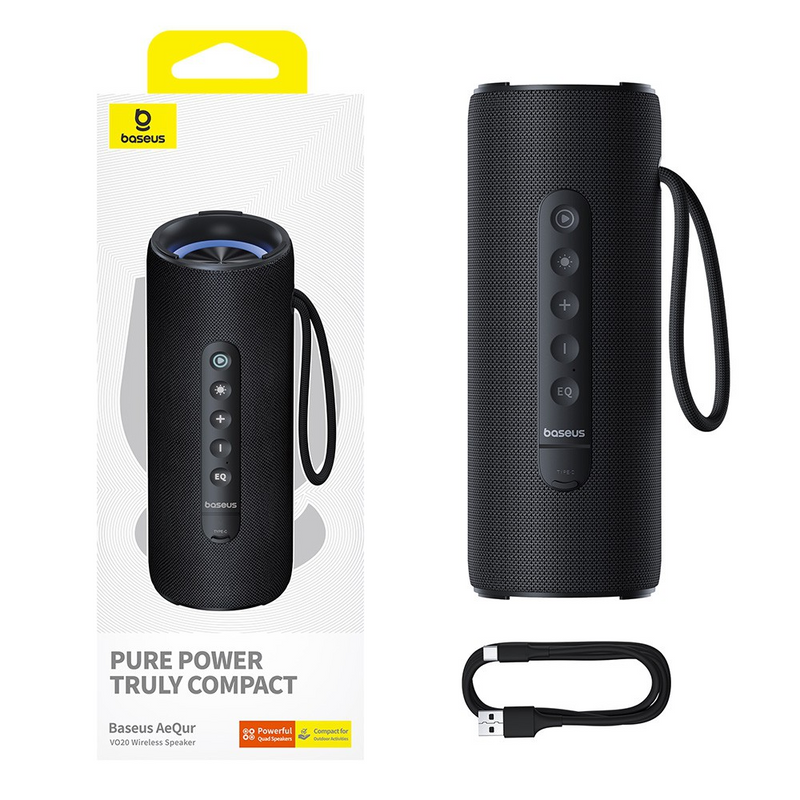 Load image into Gallery viewer, Baseus AeQur VO20 Portable Wireless Speaker-Cluster Black - i-Station Mobile Phone & Electronic Device Repair and Accessories