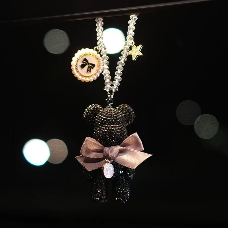 Load image into Gallery viewer, High-Quality Trendy Bear Car Hanging Ornament Creative Car Rearview Mirror Pendant