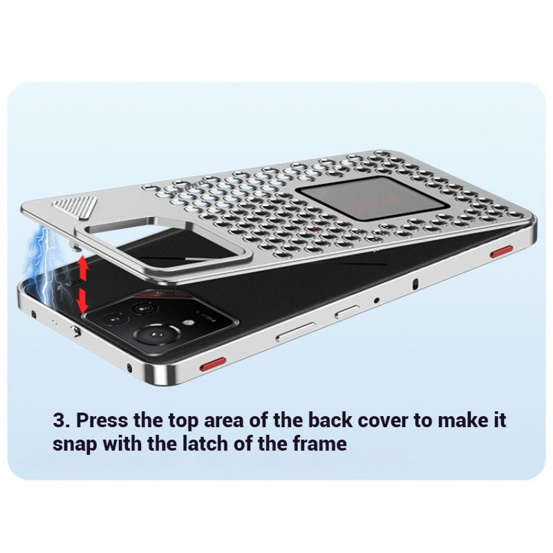 ASUS ROG Phone 8 & Pro - Aluminum Alloy Spring Buckle Honeycomb Heat Dissipation Case - i-Station Mobile Phone & Electronic Device Repair and Accessories
