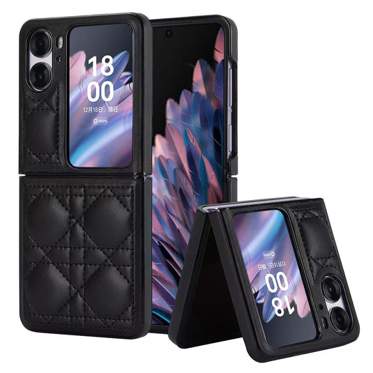 OPPO Find N2 Flip (CPH2437/PGT110) Leather Luxury Shockproof Essentials Series Case - i-Station Mobile Phone & Electronic Device Repair and Accessories