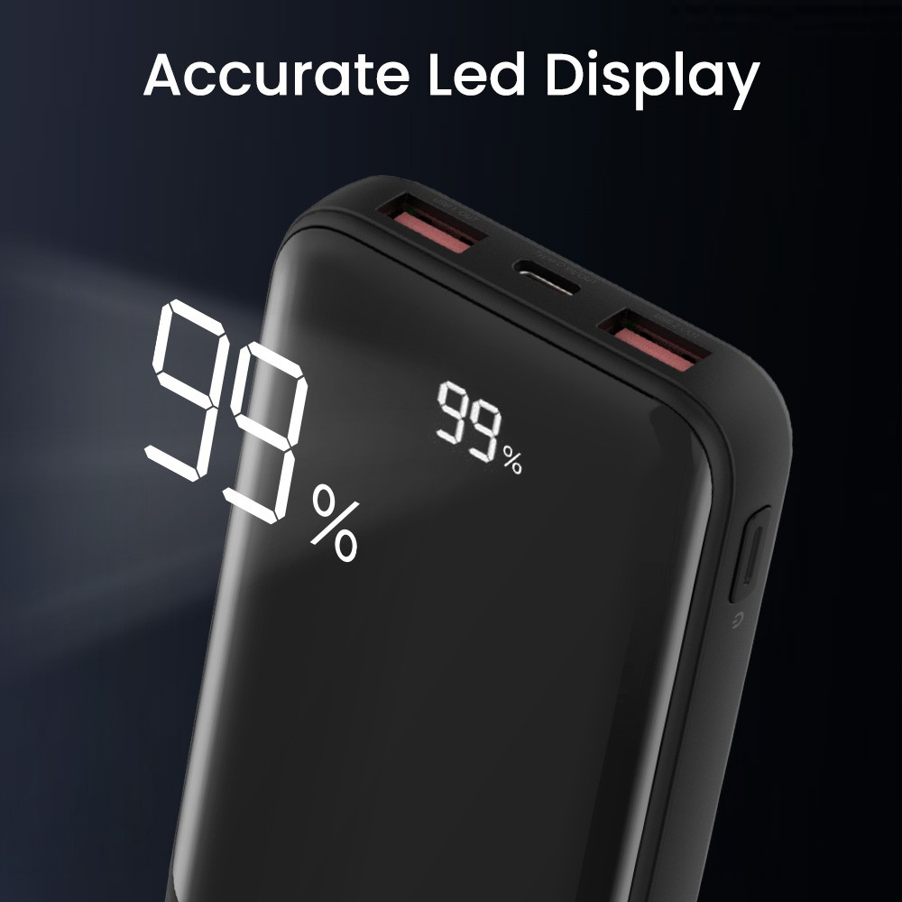 iQuick POWER SQUARE 0 Digital Display Power Bank 20000mAh 22.5W - i-Station Mobile Phone & Electronic Device Repair and Accessories