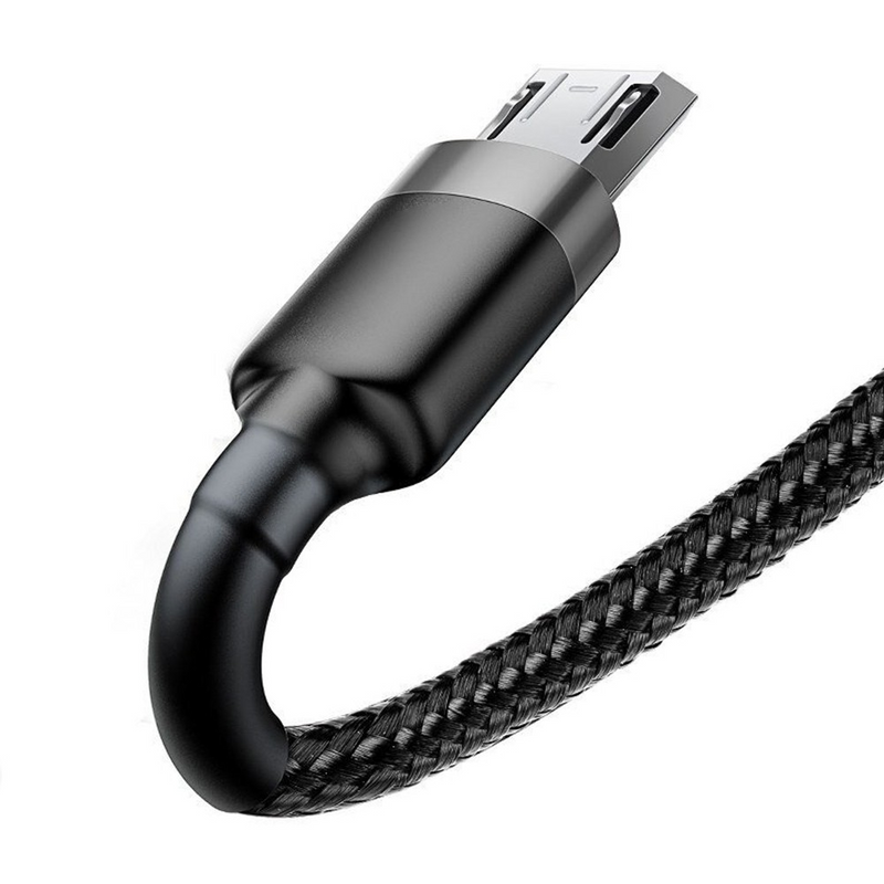 Load image into Gallery viewer, iQuick Braided Double Side Insertion Micro USB to USB-A Fast Charging Cable 0.3M - i-Station Mobile Phone & Electronic Device Repair and Accessories