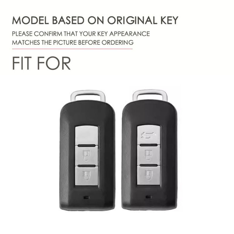 Load image into Gallery viewer, Mitsubishi Zinc Alloy + Carbon Fiber Texture Car Key Fob Case Cover For Outlander, Eclipse Cross, ASX, Pajero, Pajero Sport, Lancer EX - i-Station Mobile Phone & Electronic Device Repair and Accessories