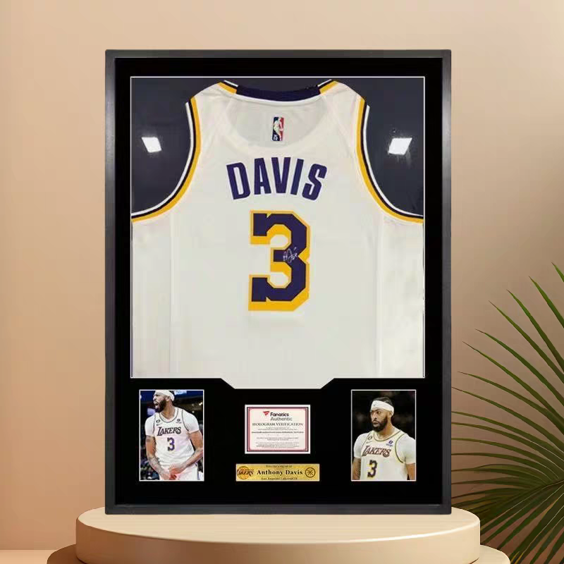 Load image into Gallery viewer, Anthony Davis Los Angeles Lakers Framed Jersey Display (60×80cm) – Facsimile Signature Edition - i-Station Mobile Phone & Electronic Device Repair and Accessories