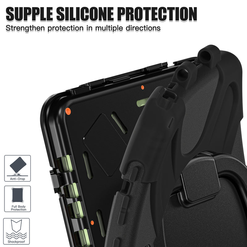 Load image into Gallery viewer, Samsung Galaxy Tab Active Pro / Active 4 Pro / Active 5 Pro Series - Heavy Duty 360 Degree Rotate Stand Hand Strap Case With Shoulder Strap - i-Station Mobile Phone & Electronic Device Repair and Accessories