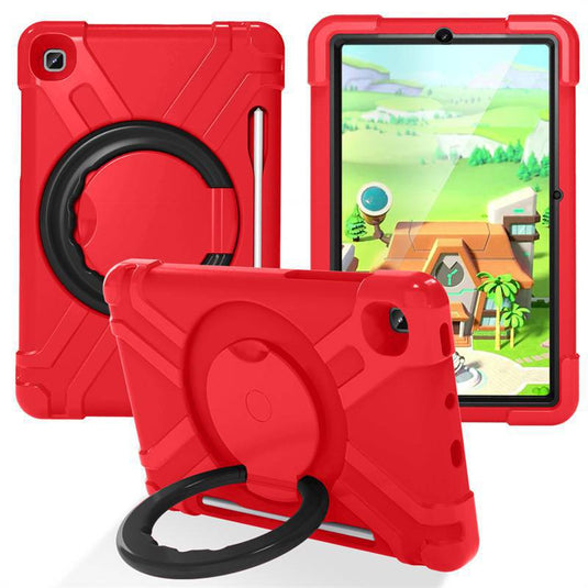 Samsung Galaxy Tab A 2019 10.1"(P610/P615) Heavy Duty Silicone Shockproof Handle Magic Ring 360 Rotating Stand Holder - i-Station Mobile Phone & Electronic Device Repair and Accessories