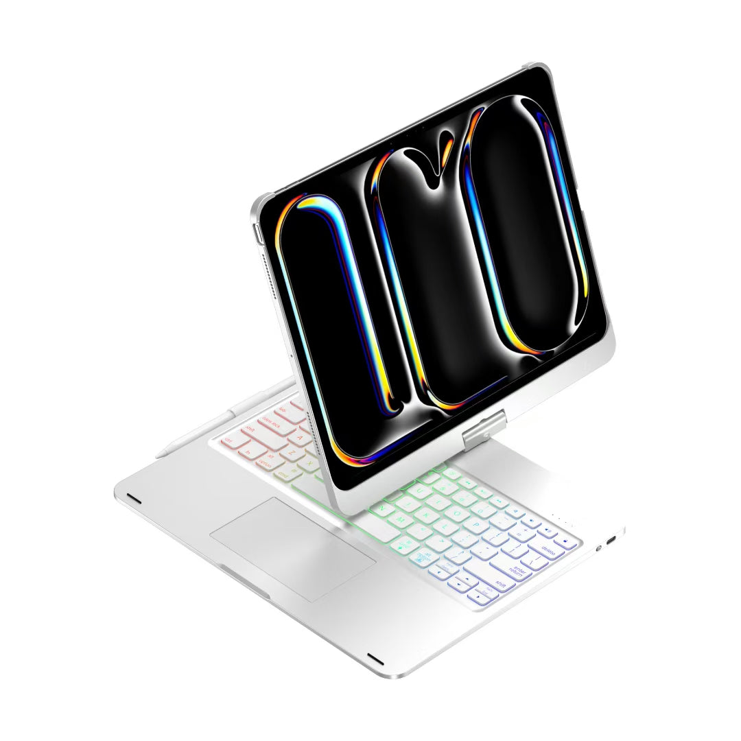 Apple iPad 7/8/9 10.2'' 7/8/9th Gen (2019/2020/2021) 360° Rotating Wireless Touchpad Keyboard Flip Cover Case - i-Station Mobile Phone & Electronic Device Repair and Accessories