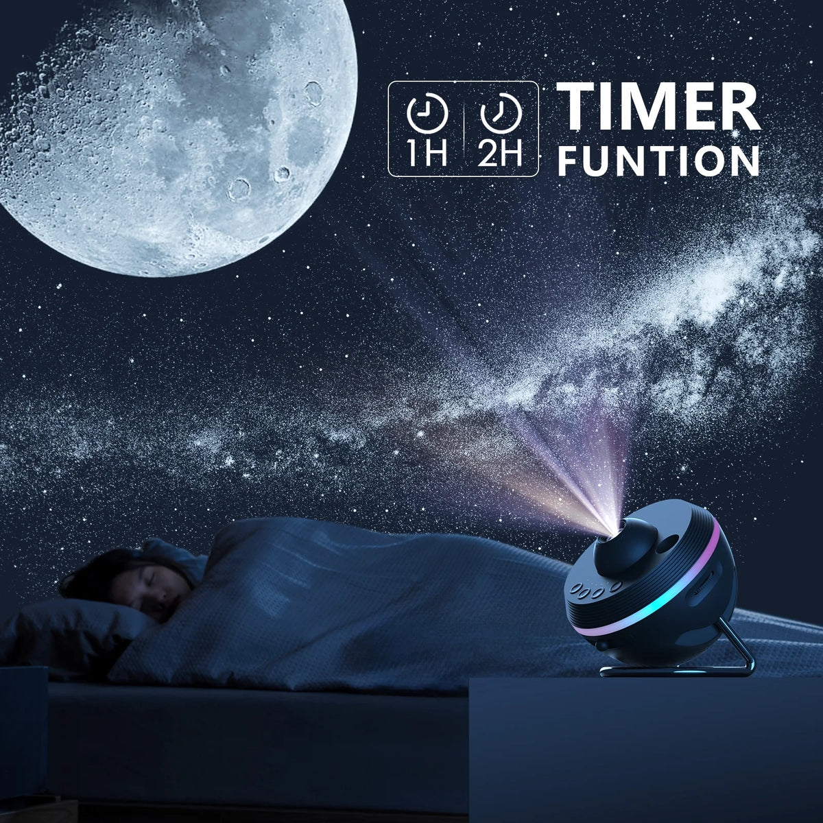 Star Projector, 360 Rotatable Galaxy Projector Wtih Timer,4K 13 HD Film Discsfor Bedroom, Night Light Projector for Kids & Adults Bedroom Christmas Decor - i-Station Mobile Phone & Electronic Device Repair and Accessories