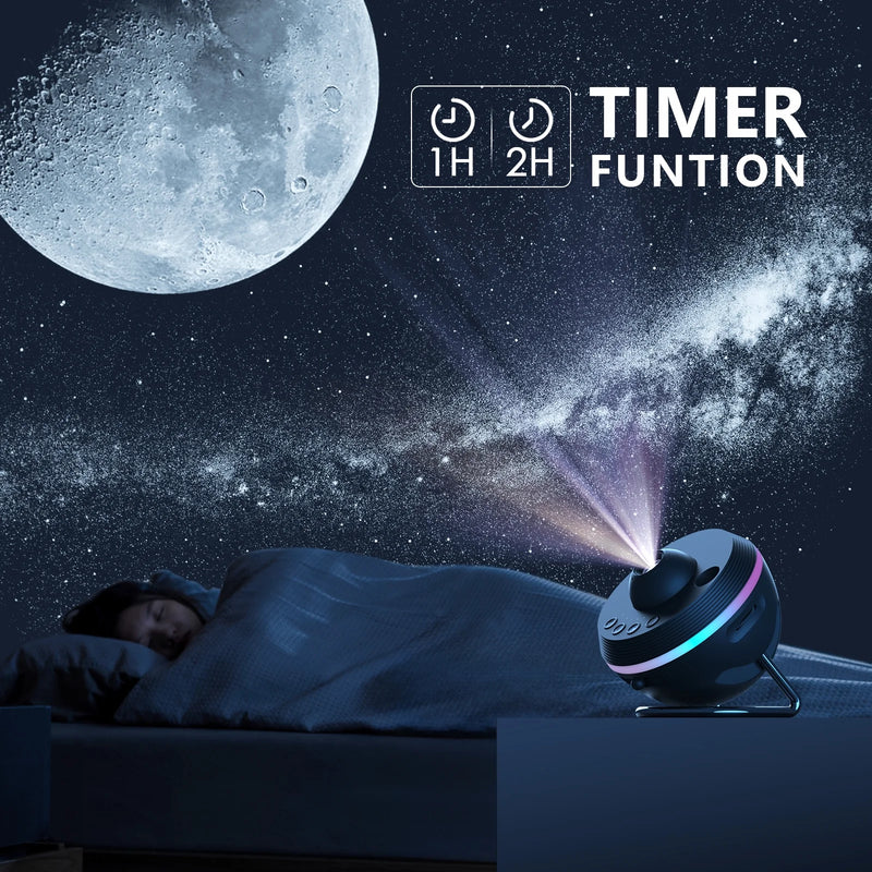 Load image into Gallery viewer, Star Projector, 360 Rotatable Galaxy Projector Wtih Timer,4K 13 HD Film Discsfor Bedroom, Night Light Projector for Kids & Adults Bedroom Christmas Decor - i-Station Mobile Phone & Electronic Device Repair and Accessories