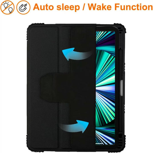 Apple iPad Air 13-inch M2 (2024) Transparent Back Panel Shockproof Flip Leather Case - i-Station Mobile Phone & Electronic Device Repair and Accessories