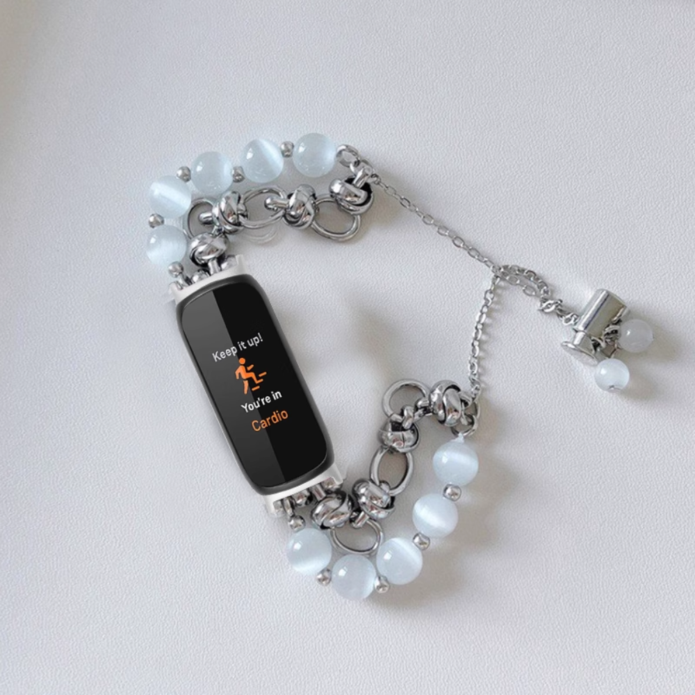 Fitbit Inspire 1 / 2 / 3 - Stylish Beaded Bracelet Strap - i-Station Mobile Phone & Electronic Device Repair and Accessories